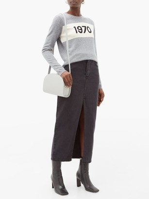 Bella Freud 1970-intarsia Cashmere Sweater - Grey