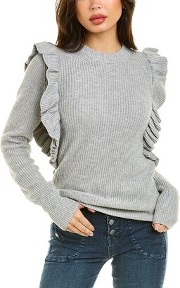 Grey Ruffle Sweater | Shop The Largest Collection | ShopStyle