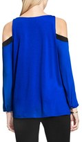 Thumbnail for your product : Vince Camuto Women's Colorblock Cold Shoulder Blouse