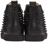 Thumbnail for your product : Christian Louboutin Black Louis Spikes High-Top Sneakers