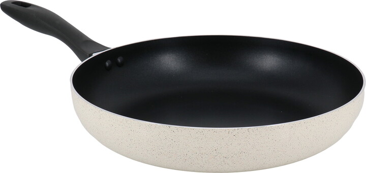 Oster Clairborne 12 Inch Round Nonstick Aluminum Frying Pan in Linen