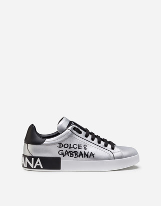 mens metallic silver sneakers