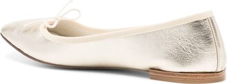 Repetto Bow-Detailing Leather Ballerina Shoes