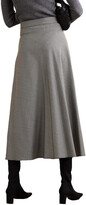 Thumbnail for your product : Giuliva Heritage Collection The Ada herringbone camel hair midi skirt
