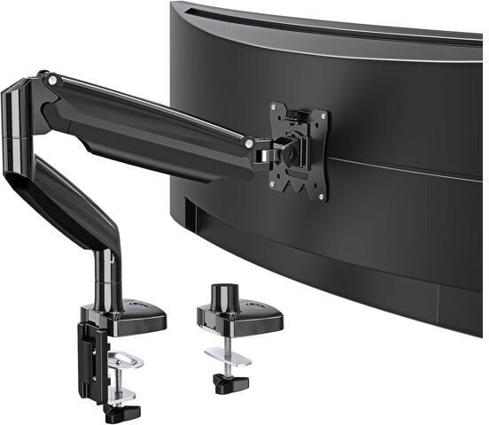 Fahint MOUNTUP Ultrawide Monitor Arm for Max 40 Inch Screen, Heavy Duty Monitor Desk Mount Support 6.6-30.9lbs, Gas Spring Computer Monitors Stand for...