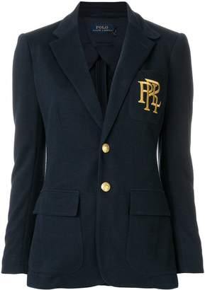 Polo Ralph Lauren embroidered single breasted blazer