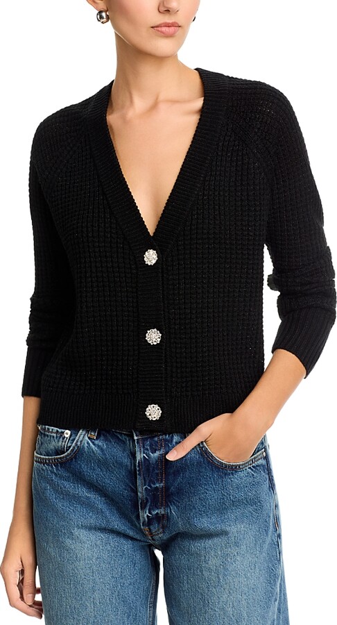 Single Thread Metallic Knit Cardigan