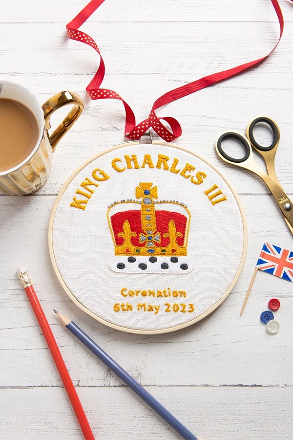 Wool Couture Embroidery Kit King Charles III Coronation 7