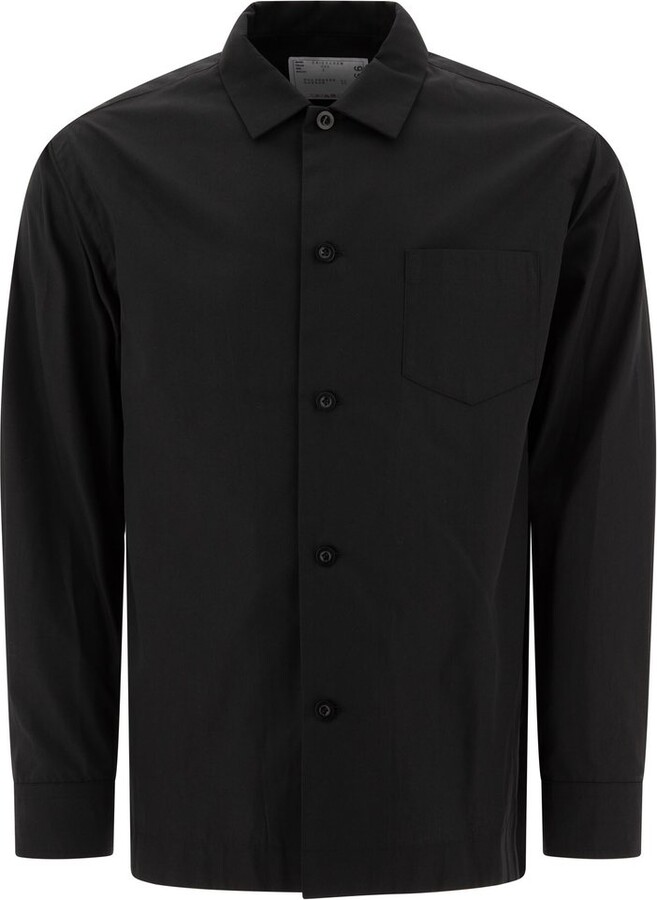 Sacai Check-Print Layered Shirt - ShopStyle