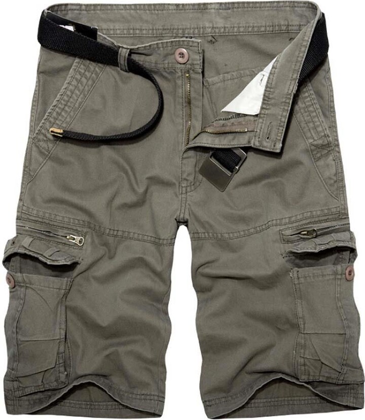 AKARMY Men's Lightweight Cargo Shorts Utility Work Short Outdoor Cotton
