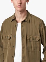 Thumbnail for your product : AllSaints Brevet Long Sleeved Shirt, Khaki Green
