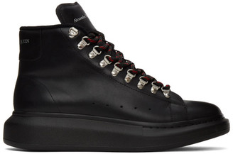 Alexander McQueen Black Hybrid Hiking Boots - ShopStyle Activewear
