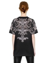 Thumbnail for your product : Alexander McQueen Oversized Jewel Printed Cotton T-Shirt