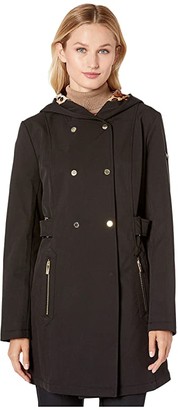 warm raincoat with hood