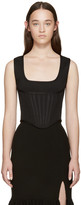 Thumbnail for your product : Givenchy Black Knit Corset Tank Top