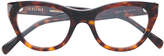 Céline Eyewear tortoiseshell cat eye frame glasses