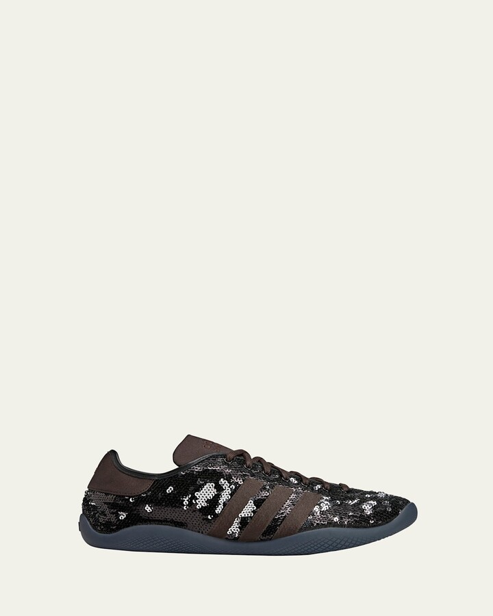 ADIDAS X WALES BONNER Low Profile Sequined Leather Sneakers