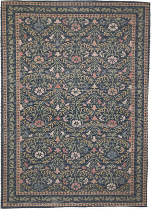 TJMAXX 5X7 Washable Bellflowers Area Rug, Cotton/Polyester