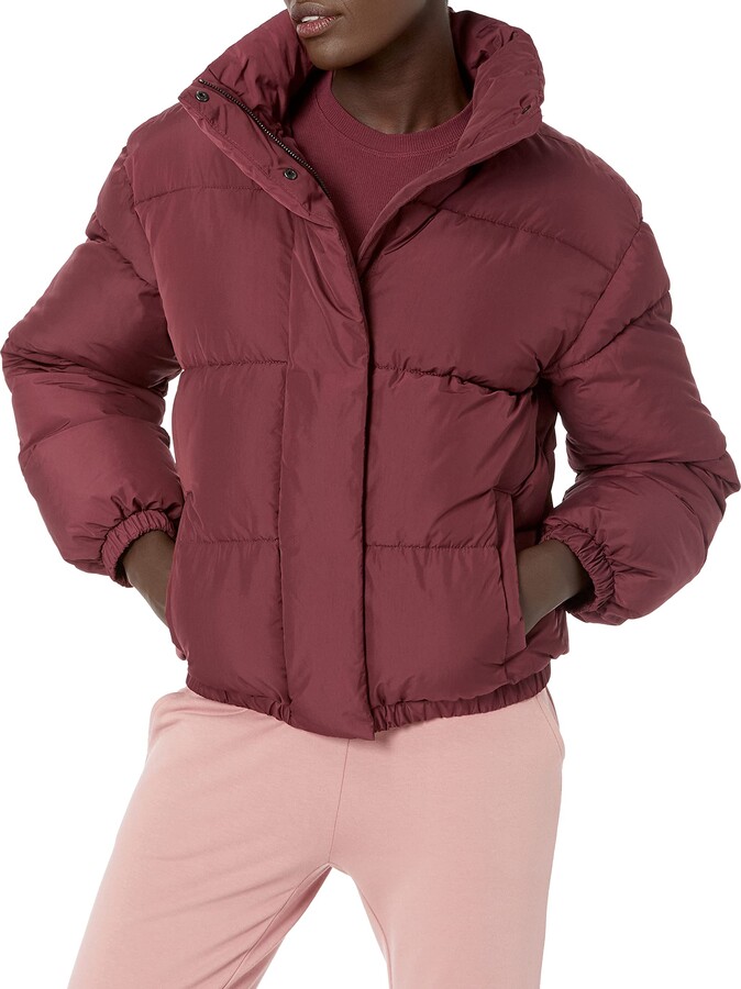 Burgundy Puffer Jacket | Shop the world's largest collection of ...