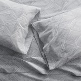 Thumbnail for your product : Crate & Barrel Torben Grey Sheets and Pillow Cases