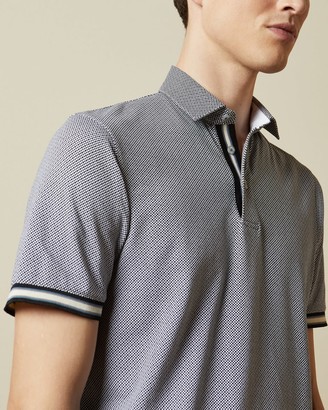 Ted Baker Textured Cotton Polo Shirt