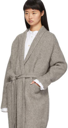 LAUREN MANOOGIAN Taupe Chunky Robe Coat