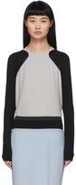 Thumbnail for your product : Haider Ackermann Grey and Black Contrast Insert Blouse