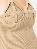 Thumbnail for your product : Isa Boulder Ribbed-Knit Cropped Top