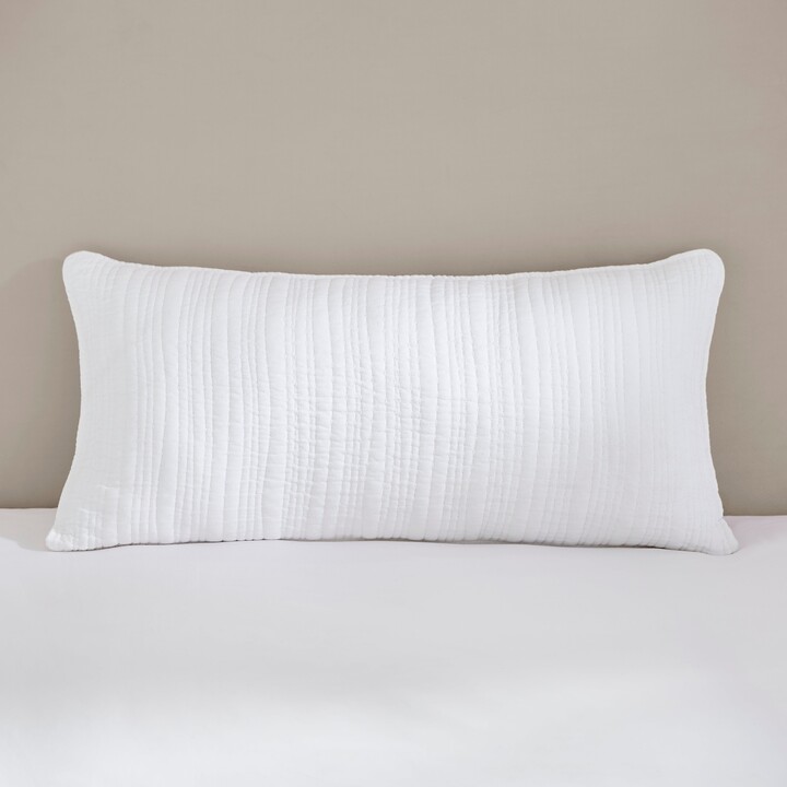 Dorma Purity Chilton Boudoir Cushion White ShopStyle