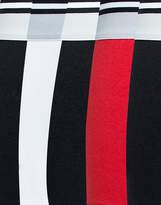 Thumbnail for your product : ASOS Design DESIGN 5 pack hipsters in red white & black with striped waistband in organic cotton save