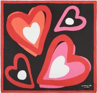 Kate Spade Valentine's Heart Silk Bandana