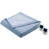 Thumbnail for your product : Simmons Ribbed Microfleece Heated Blanket