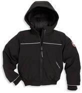 Thumbnail for your product : Canada Goose Little Kid's Grizzly Coyote Fur-Trim Down Bomber Jacket