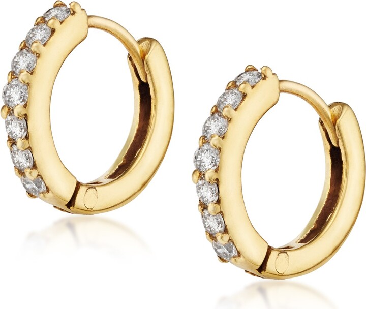 Preeti Sandhu Eclat Huggies Gold Plated Huggies ShopStyle Earrings