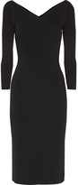 Thumbnail for your product : Theory Daverin Wrap-effect Stretch-knit Dress - Black