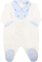 Thumbnail for your product : Armani Collezioni Ivory Babygrow For Babyboy With Logo