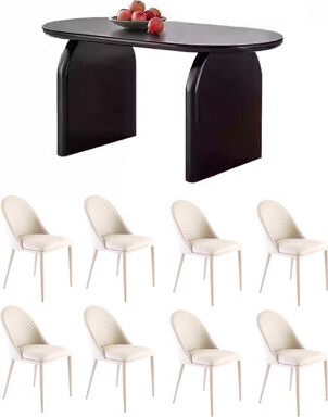 ASS Comfort Zone Minimalist cream style dining table and chair