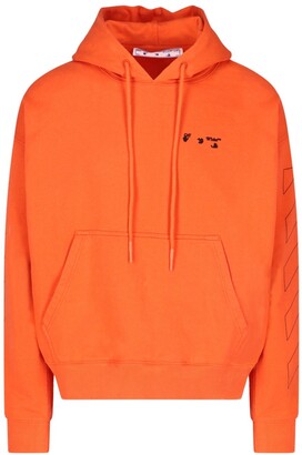 off white diag print zip up