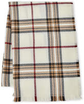 Thumbnail for your product : Fraas Classic Plaid Frayed Scarf