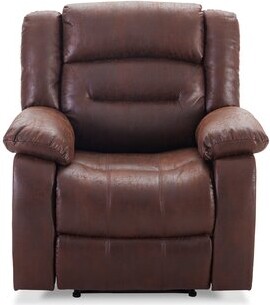 Red Barrel Studio Modern Ergonomic Pu Leather Heated Massage Recliner Sofa For Living Room