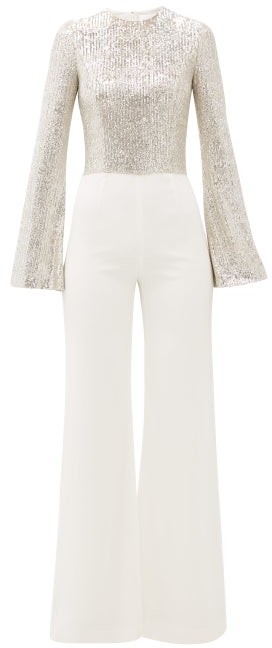 galvan white jumpsuit