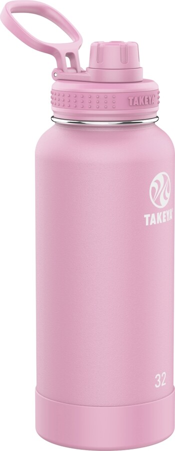 Takeya Actives Insulated Water Bottle With Straw Lid 22 Oz Blush