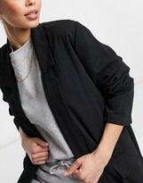Thumbnail for your product : ASOS Tall ASOS DESIGN Tall soft duster coat in black