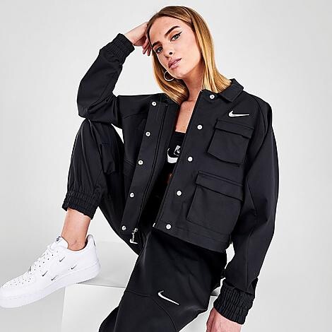 Nike Women's Sportswear Swoosh Woven Jacket - ShopStyle