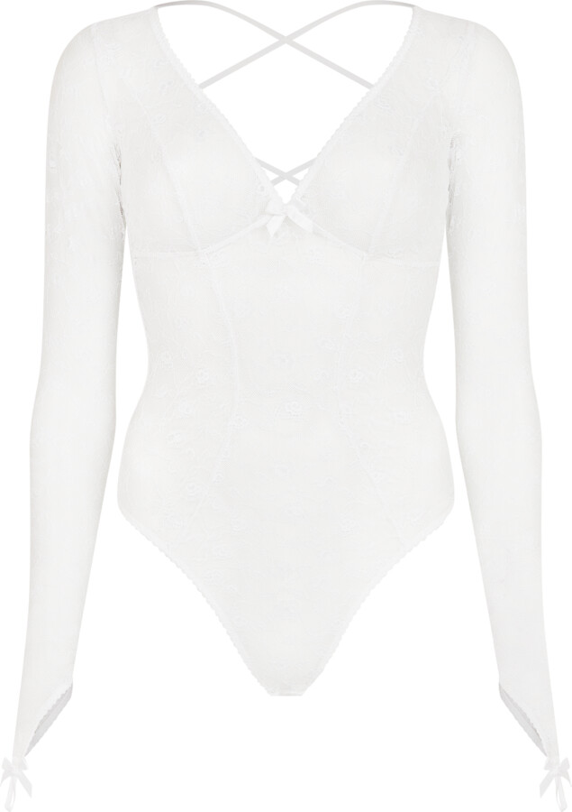 Agent Provocateur Daylia Sleeved Bodysuit