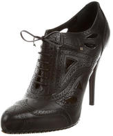 Thumbnail for your product : Christian Dior Brogue Leather Booties
