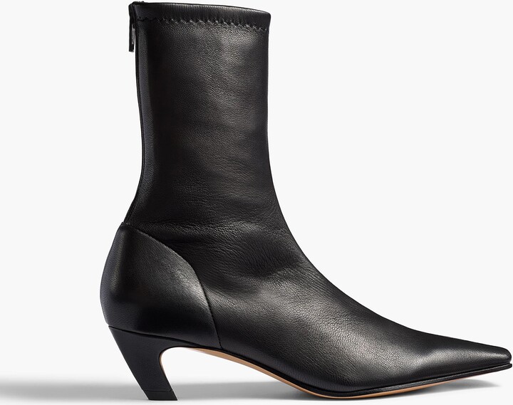Arizona Stretch Ankle Boot in Black Nappa Leather