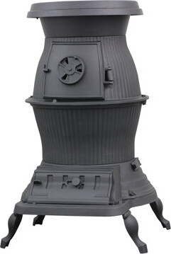 United States Stove Company Railroad Potbelly Direct Vent Coal Stove