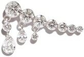 Thumbnail for your product : Maria Tash 18kt white gold 18mm Crescendo diamond earring