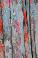 Thumbnail for your product : Eliza J Metallic Floral Drape Shoulder Gown